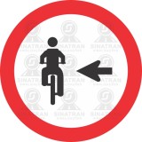 Ciclista, transite á esquerda   